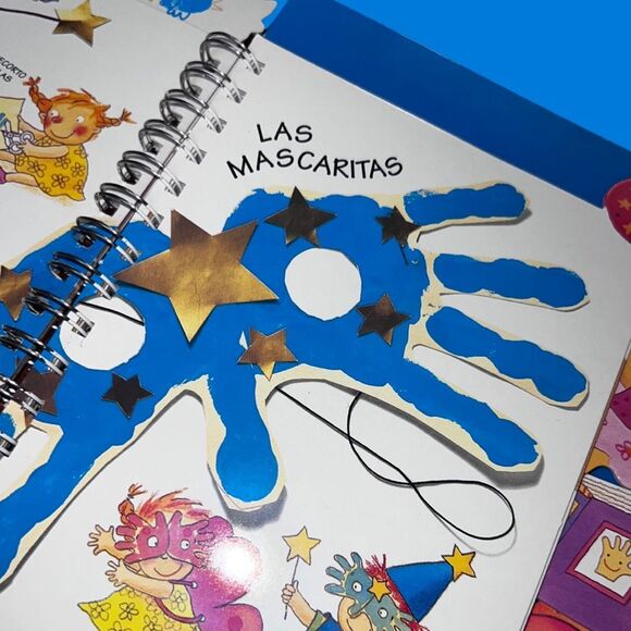 2 Vintage Spanish Editions Con las manos & Con papal Activity Hardcover Books - Picture 3 of 8